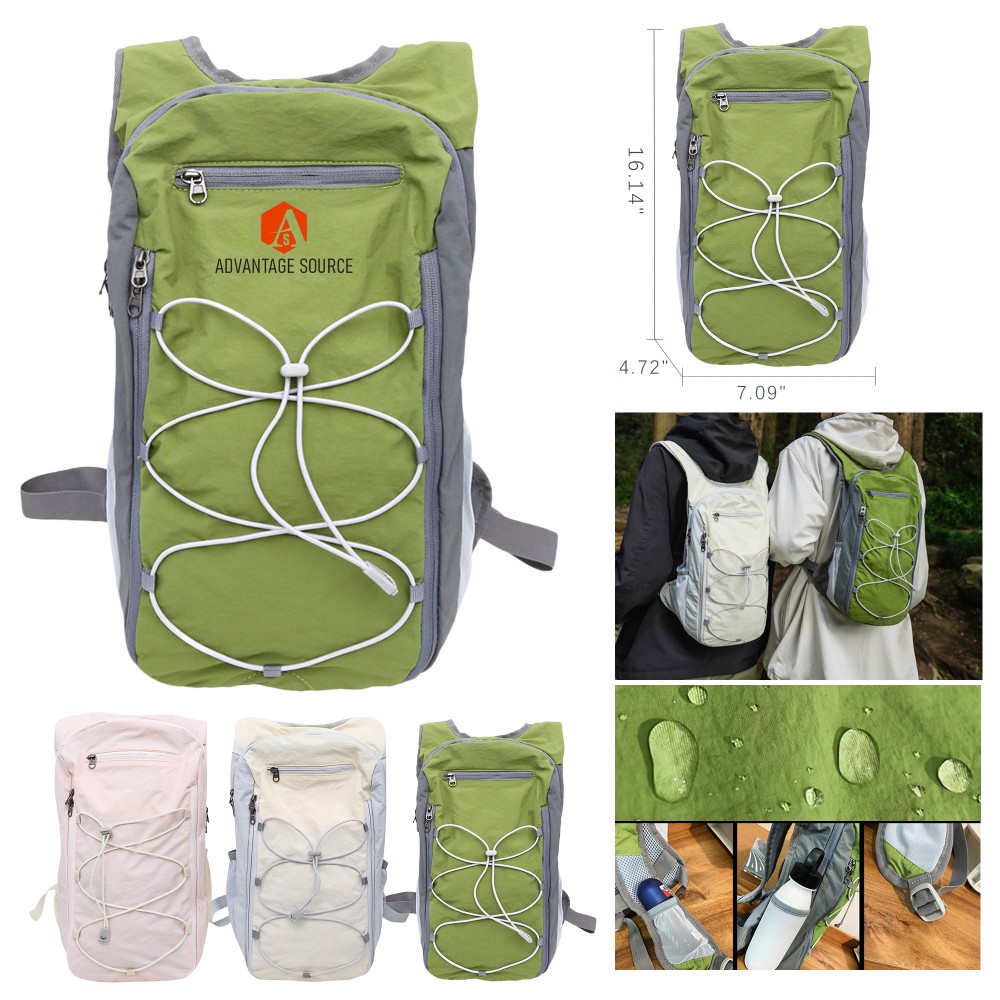 Nylon Water Resistant Sports Backpack Custom Printed Nylon Water Resistant Sports Backpack Custom Printed
