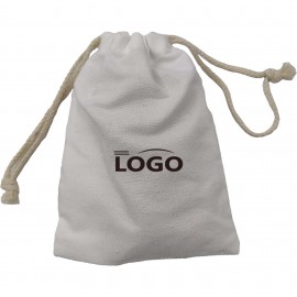 Logo Branded Canvas Drawstring Bag