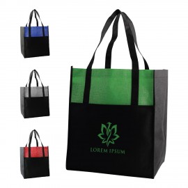 Custom Printed Jumbo Expandable Shopper Bag with Reinforced Handles  Custom Printed Jumbo Expandable Shopper Bag with Reinforced Handles