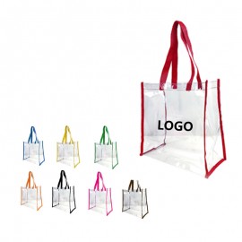 Personalized Pvc Transparent Clear Tote Shopping Bag  Personalized Pvc Transparent Clear Tote Shopping Bag