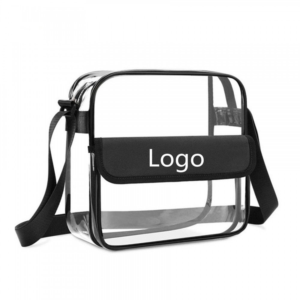 Clear Shoulder Bags with Logo Clear Shoulder Bags with Logo
