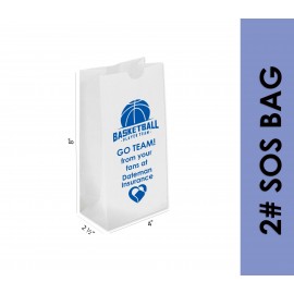 2# SOS Bag With One Color Printing Custom Printed