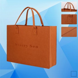 Logo Imprinted Felt Shopping Tote Bag  Logo Imprinted Felt Shopping Tote Bag