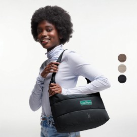 Custom Printed GOT BAG Puffer Square - GOTS Certified Ocean Plastic Tote Bag