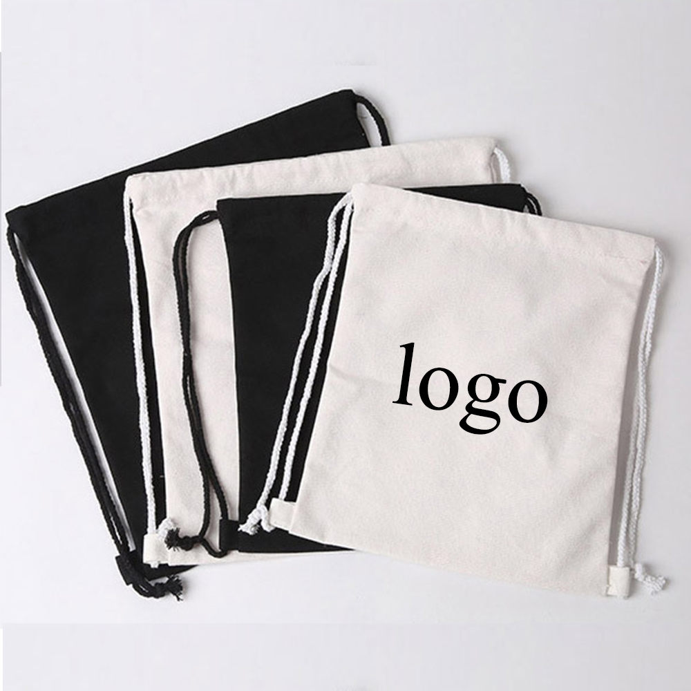 Custom Embroidered Canvas Drawstring Backpack Custom Embroidered Canvas Drawstring Backpack
