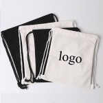 Custom Embroidered Canvas Drawstring Backpack