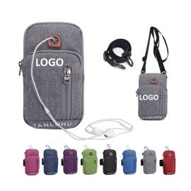 Cycling Running Shoulder Phone Arm Bag Custom Embroidered  Cycling Running Shoulder Phone Arm Bag Custom Embroidered