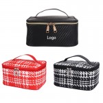 Weaving Design Toiletry Bag Cosmetic Bag Custom Embroidered