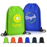 Custom Embroidered 210D RPET Drawstring Backpack