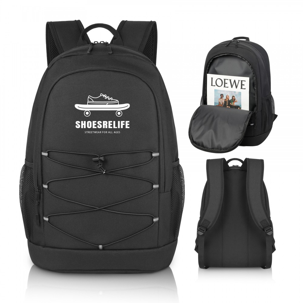 Logo Imprinted 17" Bungee Sports Bag Logo Imprinted 17" Bungee Sports Bag