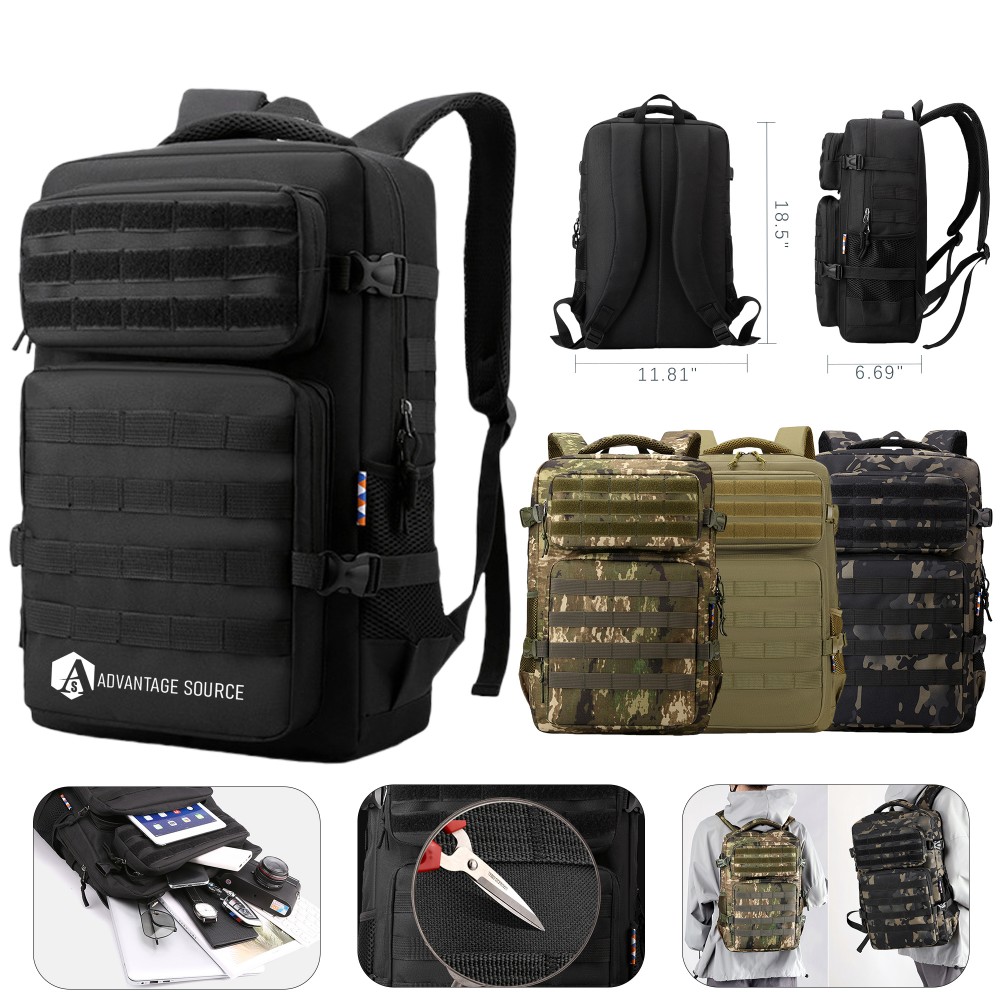 Custom Embroidered Outdoor Camouflage Travel Backpack Custom Embroidered Outdoor Camouflage Travel Backpack