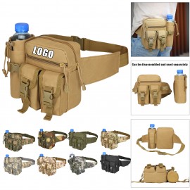 Custom Printed Outdoor Waist Pack W/ Detachable Water Bottle Holder  Custom Printed Outdoor Waist Pack W/ Detachable Water Bottle Holder
