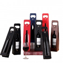 Logo Imprinted Reusable Wine Tote 1 Bottle Wine Carrier Bag