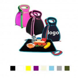2 in 1 Reusable Lunch Bag Logo Imprinted  2 in 1 Reusable Lunch Bag Logo Imprinted