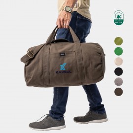 Custom Printed TERRA THREAD - Bumi Eco 56L Duffel Bag Sustainable GOTS & Fair Trade Certified  Custom Printed TERRA THREAD - Bumi Eco 56L Duffel Bag Sustainable GOTS & Fair Trade Certified
