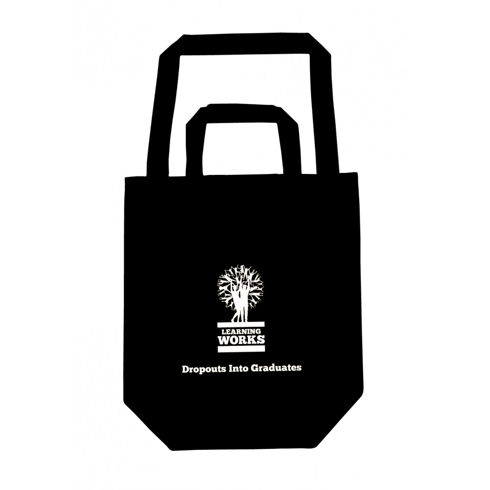 Custom Embroidered Dual Handle Cotton Shopping Bag - Overseas - Color