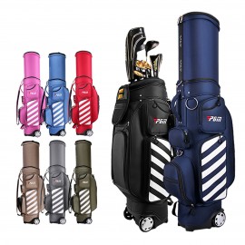 Logo Imprinted Golf Bags with Wheels Stretch Out and Draw Back  Logo Imprinted Golf Bags with Wheels Stretch Out and Draw Back