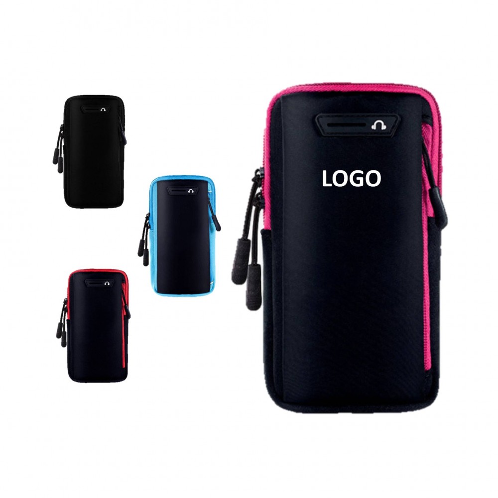 Fitness Running Phone Arm Wrist Bag Logo Imprinted Fitness Running Phone Arm Wrist Bag Logo Imprinted