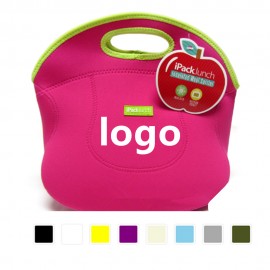 Logo Imprinted Neoprene Lunch Tote With Buckle Closure