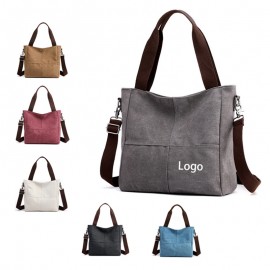 Custom Printed Casual Canvas Handbag  Custom Printed Casual Canvas Handbag