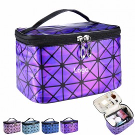 Custom Printed Holographic Large Capacity Toiletry Bag Cosmetic Bag  Custom Printed Holographic Large Capacity Toiletry Bag Cosmetic Bag