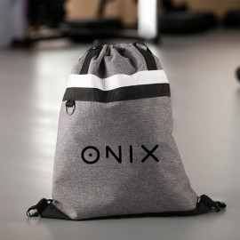 Custom Embroidered reGen RPET Polyester Drawstring Bag  Custom Embroidered reGen RPET Polyester Drawstring Bag