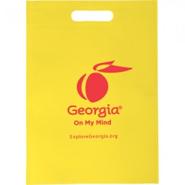 Non Woven Die Cut Handle Bags 10x14 Custom Embroidered  Non Woven Die Cut Handle Bags 10x14 Custom Embroidered