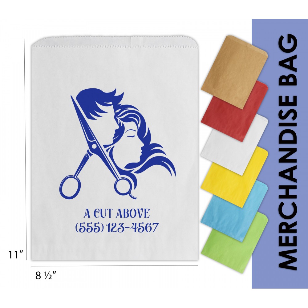 Logo Imprinted Merchandise Bag With One Color Printing