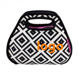 Custom Embroidered Neoprene Meal Tote Bag  Custom Embroidered Neoprene Meal Tote Bag