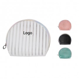 Custom Printed 2 in 1 Shell Shape Toiletry Bag and Makeup Bag