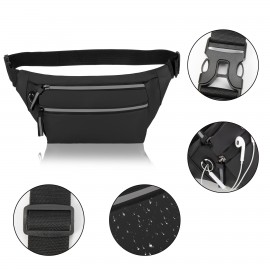 Waterproof PU Waist Pack Custom Embroidered
