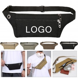 Canvas Waist Bag W/ Headphone Jack Custom Printed
