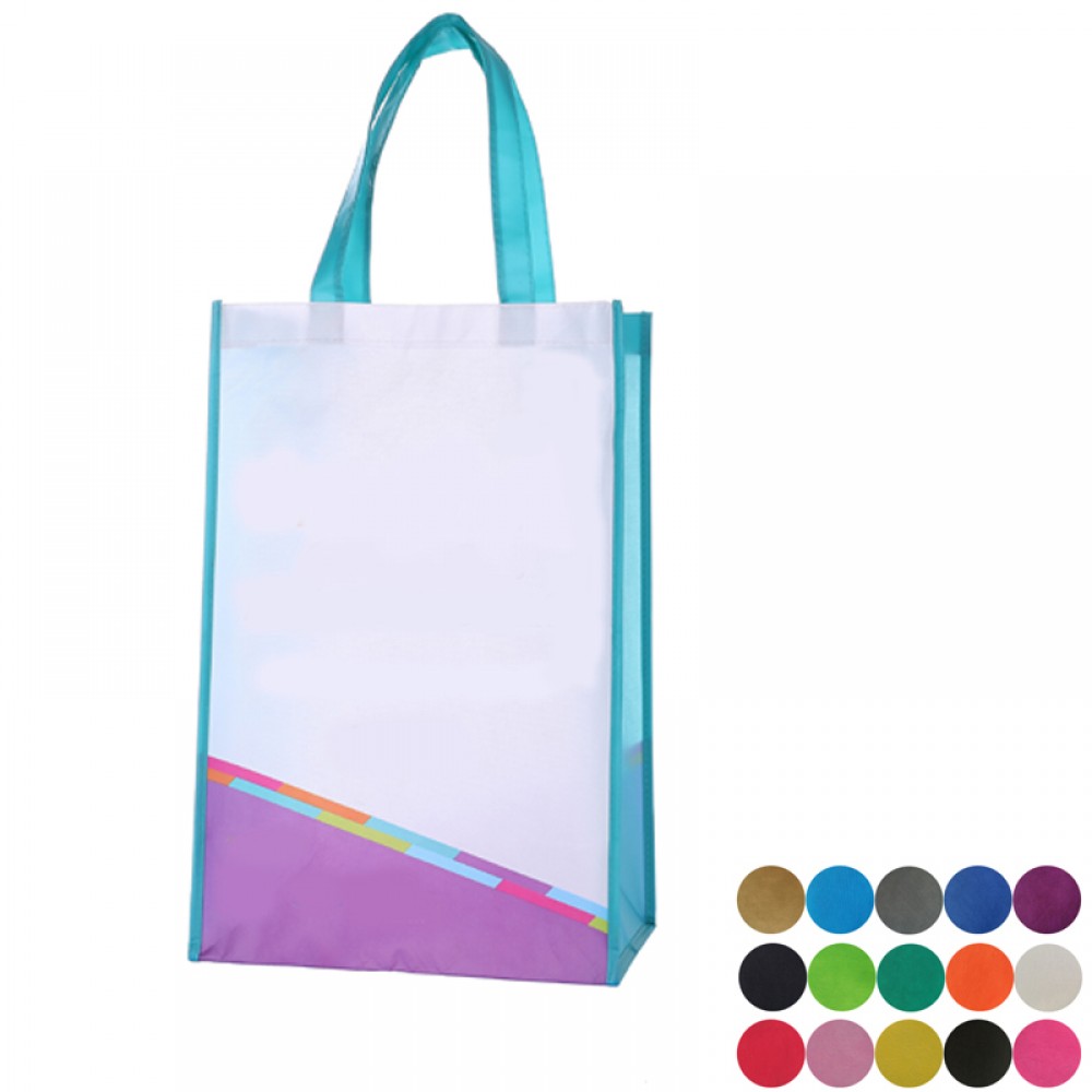 Custom Printed Laminated Non-Woven Shopper Tote Custom Printed Laminated Non-Woven Shopper Tote