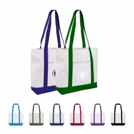 Durable 12 oz Cotton Boat Tote with Pocket with Logo