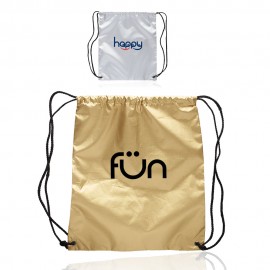 Shiny Classic Drawstring Backpacks Custom Printed  Shiny Classic Drawstring Backpacks Custom Printed