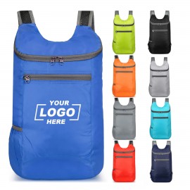 Lightweight Foldable Outdoor Backpack Custom Embroidered  Lightweight Foldable Outdoor Backpack Custom Embroidered