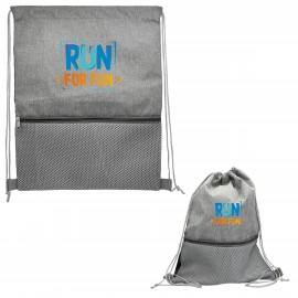 Logo Imprinted Recycled Drawstring Backpack  Logo Imprinted Recycled Drawstring Backpack