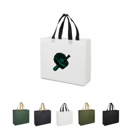Laminated Tote Bag with Non-Woven fabric Custom Embroidered