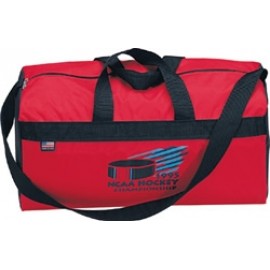 600 Denier Polyester Sports Value Duffel Bag (18"x9"x9") Logo Imprinted  600 Denier Polyester Sports Value Duffel Bag (18"x9"x9") Logo Imprinted