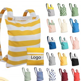 Logo Branded Canvas Tote Bag Backpack