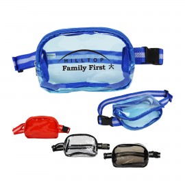 25C Clear Fanny Packs Logo Imprinted  25C Clear Fanny Packs Logo Imprinted