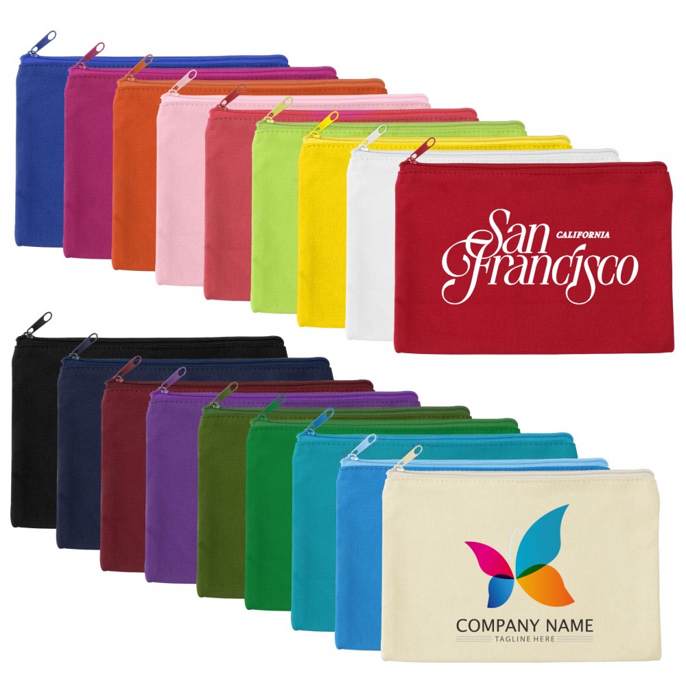 Cotton Canvas Organizer Pouch Logo Imprinted