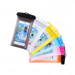 Custom Embroidered Inflatable Waterproof Cellphone Bag With Neck Cord