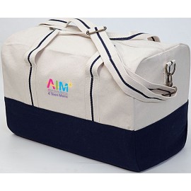 Custom Printed Classic Duffle Bag - Navy Blue  Custom Printed Classic Duffle Bag - Navy Blue