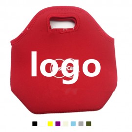Logo Imprinted Neoprene Lunch Tote Bag With Handle  Logo Imprinted Neoprene Lunch Tote Bag With Handle