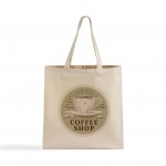 Logo Imprinted Flat Everyday Tote (Natural)