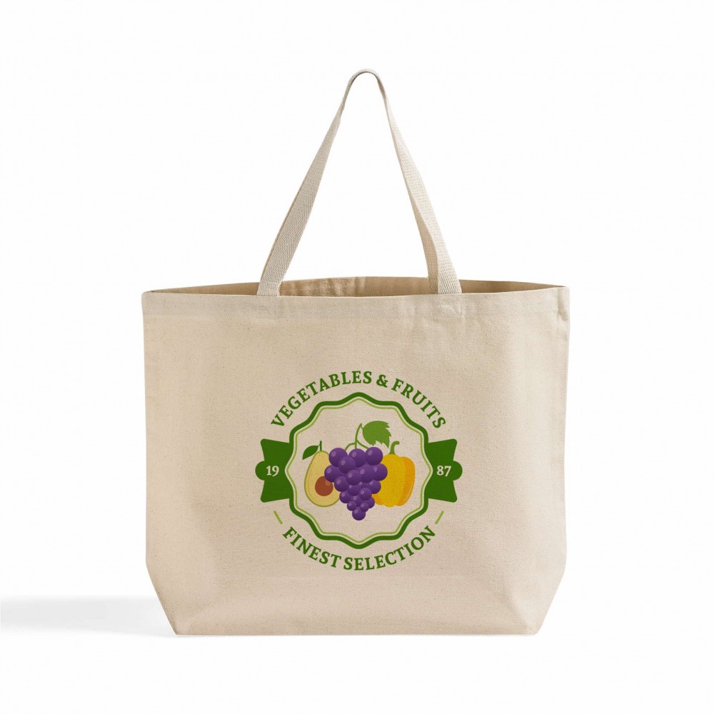 Deluxe Everyday Tote (Natural) Logo Imprinted Deluxe Everyday Tote (Natural) Logo Imprinted