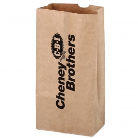 Logo Imprinted Natural Kraft Paper Popcorn Bag (Size 4 Lb.)  Logo Imprinted Natural Kraft Paper Popcorn Bag (Size 4 Lb.)