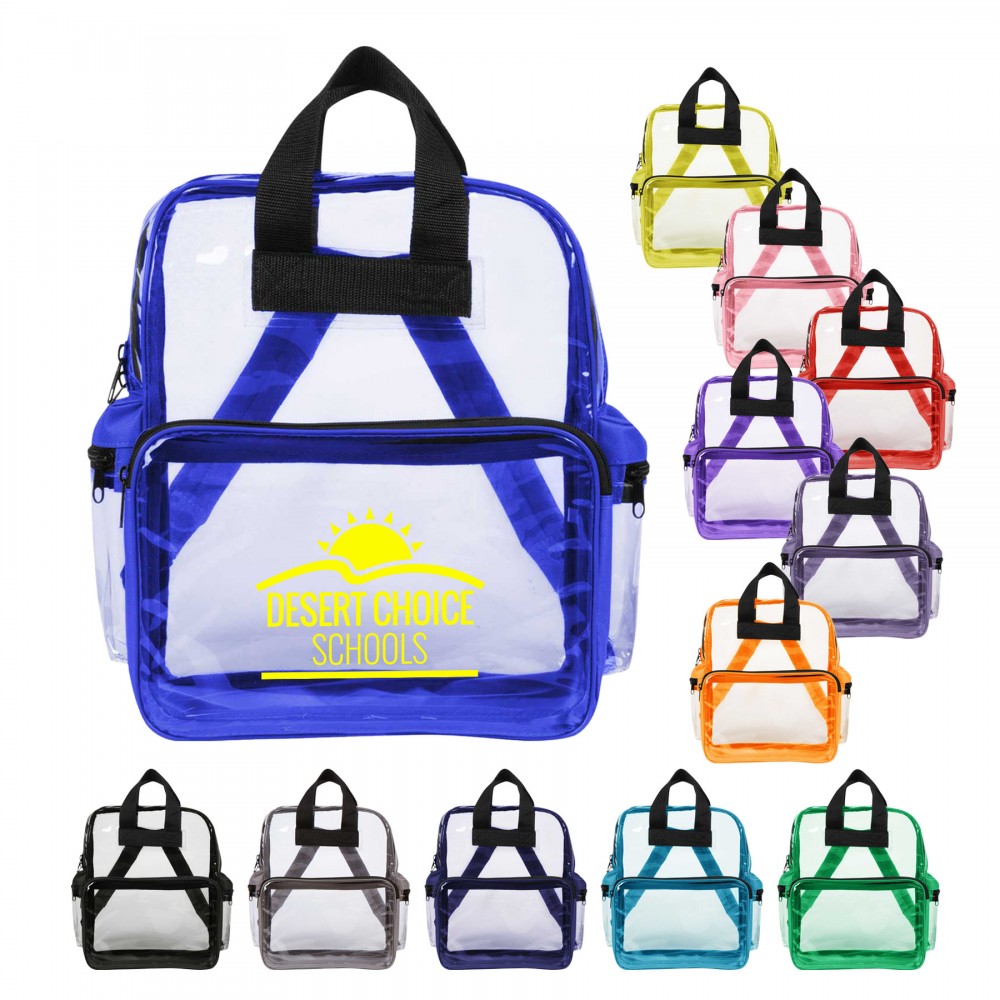 Custom Embroidered Clear Backpack Custom Embroidered Clear Backpack
