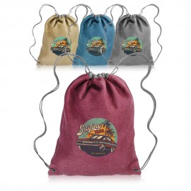 Cromwell Linen Drawstring Bags with Logo